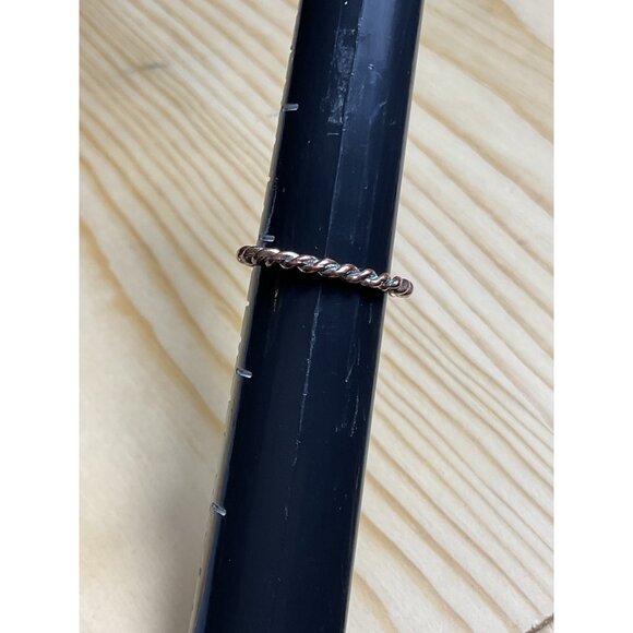 Twisted Copper Stackable Ring - Picture 2 of 4